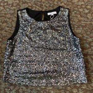 Sequin Crop Top
